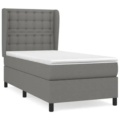 Obrázok produktu pre vidaXL Boxspring posteľ s matracom Dark Grey 80x200 cm Látka