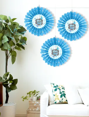 Produktbild von Süße Babyboy Papierrosette 30cm