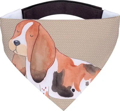 Produktbild von Mr. & Mrs. Panda Hundehalstuch Hund Basset Hound - Hundeglück - Geschenk, Süß, Hundeliebe, Bandana, Halstuch, für, Hunde Hals Tuch, Sprüche