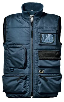 Produktbild von Sir Safety Kaiser Herren Arbeitsweste mit vielen Taschen, gefüttert, 100% Polyester, M, BLAU