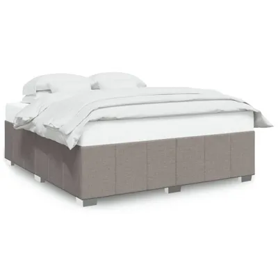 Produktbild von vidaXL Bettgestell ohne Matratze Taupe 180x200 cm Stoff