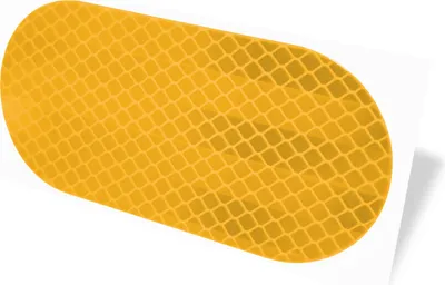Obrázok produktu pre Odrazky žlté 4 ks samolepiace odrazky, bezpečnosť v tme, nálepky s odrazkami, nálepky, reflexné nálepky