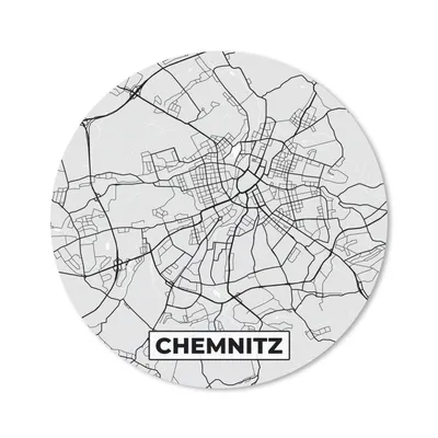 Produktbild von MuchoWow® Mauspad Mousepad Karte - Karte von Deutschland - Chemnitz 20x20 cm - Mousepads - Maus Mat - Pad - Mausunterlage - Schreibtischmatte