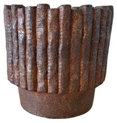 Immagine prodotto di Ptmd Vaso da fiori Elsa marrone 18x18x17cm
