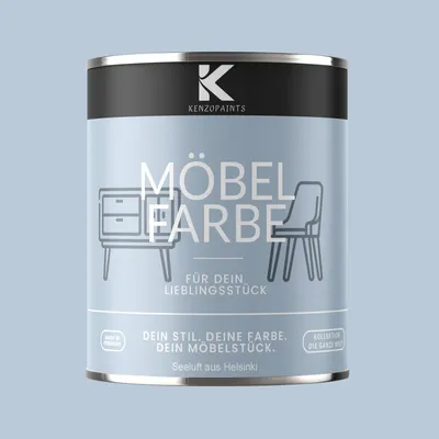 Produktbild von Kenzopaints 750ml Möbelfarbe Möbellack - Seeluft aus Helsinki