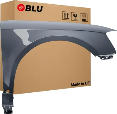 Obrázek produktu pro BLU Blatník náhrada pro Audi A3 8P LIFT LX7Z Pravý Šedá DelphinGrau | 2008-2012 | Přední | Lakovaný | Připravený k montáži | Pozink