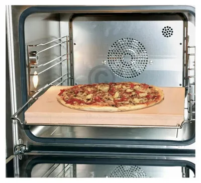 Produktbild von Pizzastein aus Schamott für den Backofen 400x300x30 mm Brotbackstein für Brot, Flammkuchen und Pizza
