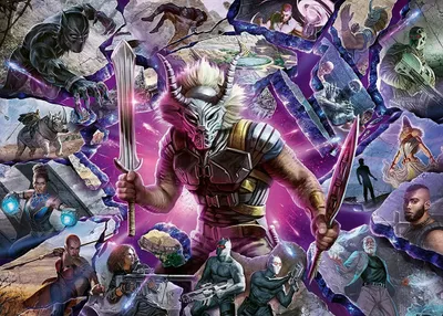 Immagine prodotto di Ravensburger Marvel Villainous: Killmonger gioco di puzzle 1000 pezzo(i) Comics
