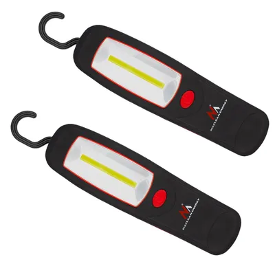 Produktbild von 2x Maclean Werkstattlampe LED Magnet Haken MCE03