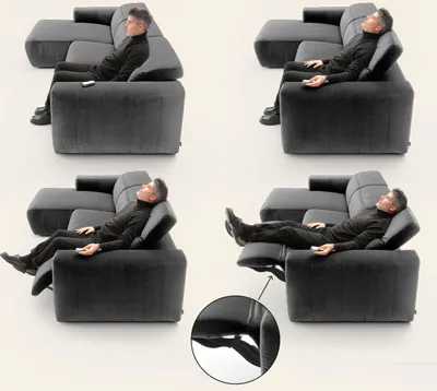 Produktbild von Sofas Zimmer Möbel Grau Sitz Dreisitzer Couch Polster Design Sofa Moderne 3er