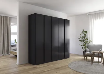 Produktbild von Drehtürenschrank >Monostar< in grau metallic - 226x210x54 (BxHxT)