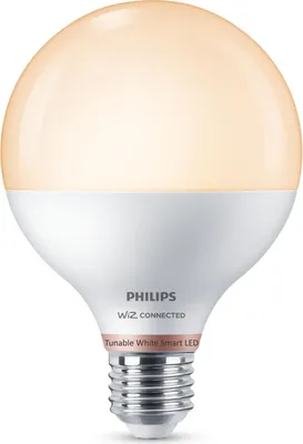 Produktbild von Philips WiZ Smart LED G95 Globe 11W = 75W E27 matt CCT 2700K - 6500K Dimmbar Bluetooth WiFi