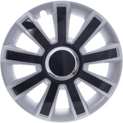 Produktbild von 16" Zoll Radkappen Schwarz Grau Radzierblenden Radblenden FLASH CZ SR 16 LEOPLAST