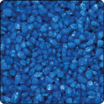 Obrázek produktu pro Dekorační granule modrý drobnozrnný štěrk hrubý 2 až 4 mm 1000g