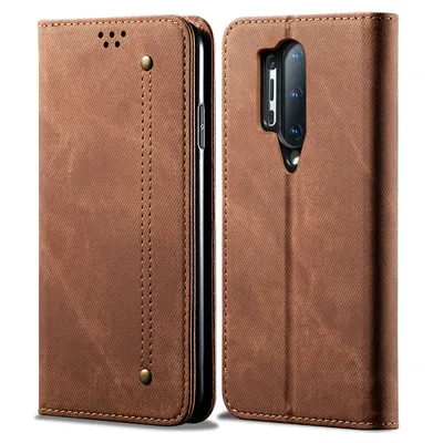 Obrázek produktu pro OnePlus 8 Pro Pouzdro, Kožené Peněženkové Pouzdro s Magnetickým Uzavíráním a Pouzdro s Funkcí Stojánku pro OnePlus 8 Pro OnePlus 8 Pro Hnědý