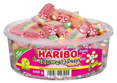 Produktbild von Haribo Flower sauer vegan 660g