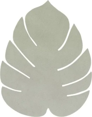 Produktbild von LIND DNA NUPO Untersetzer Monstera Leaf olive green 14x12