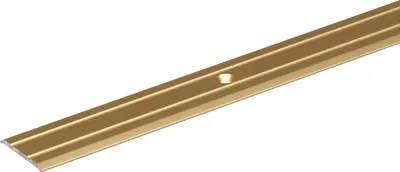 Immagine prodotto di Alberts 491383 Profilo di transizione, forato, alluminio, anodizzato color oro, 900 x 38 mm