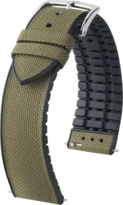 Image de Bracelet Hirsch Arne L Animal Free Vert 18mm 0925090040-2-18