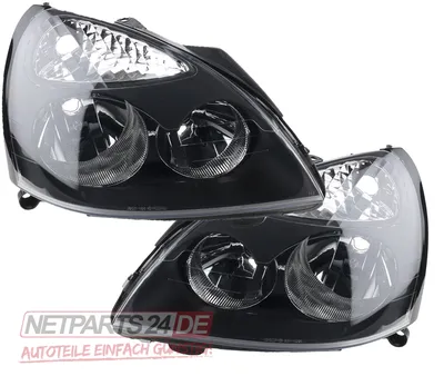 Immagine prodotto di Johns, Fari alogeni adatti per Renault Clio BB CB - 2005 Set H7 H1 L R. nero 7701051769 260608847R 7701054058 7701051770 268101020R 7701054