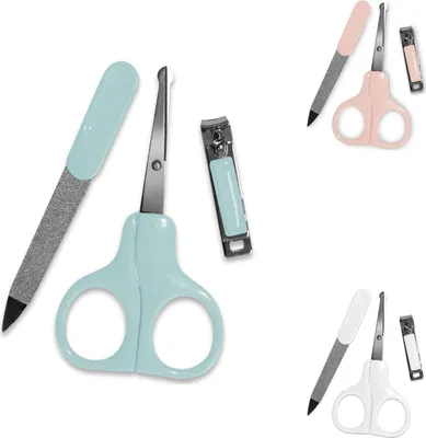 Produktbild von Baby Care Baby Maniküre-Set Nagelpflegeset Nagelschere, Nagelknipser, Nagelfeile türkis