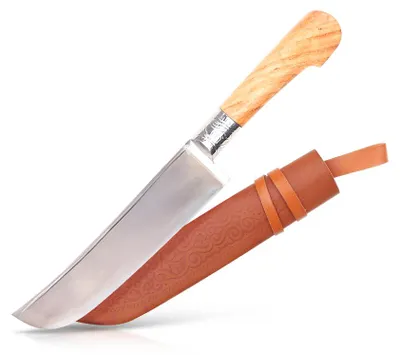 Produktbild von Usbekischer Messer – Pchak, 29,5 cm Kochmesser Handarbeit Küchenmesser