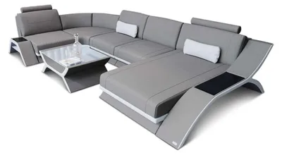 Produktbild von Stoff Wohnlandschaft Calabria U-Form