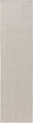 Immagine prodotto di benuta tappeto da interno ed esterno Lou Bianco 70x200 cm tappeto soggiorno tappeto da esterno rettangolare fantasia moderno pelo corto scandinavo