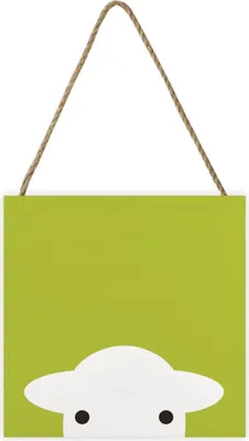 Immagine prodotto di Herdy - Tavoletta di legno PM8908 (20 cm x 20 cm x 2,7 cm) (Verde)
