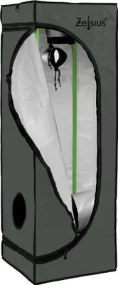 Produktbild von ZELSIUS Grow Tent 40 x 40 x 120 cm grau/schwarz Pflanzenzucht Indoor