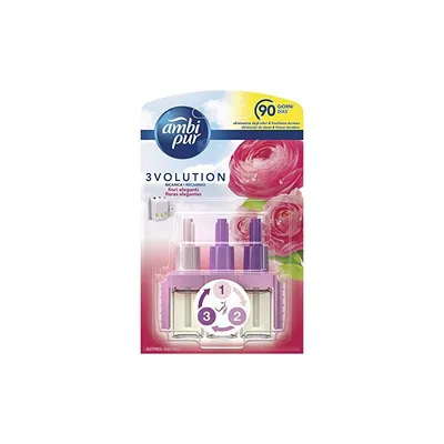 Produktbild von AMBIPUR 3Volution Elegante Blumen Elektrischer Lufterfrischer Nachfüllpack - 21 ml