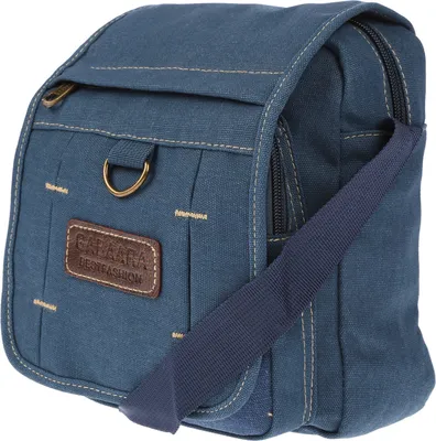 Produktbild von Damen Herren Tasche Canvas Umhängetasche Schultertasche Crossover Bag Handtasche Blau