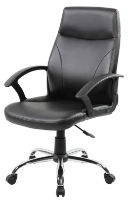 Produktbild von Bürostuhl Dgliozz, Chefsessel mit Armlehnen, Ergonomischer Bürostuhl, Schwarz, 60x59h100/110 cm