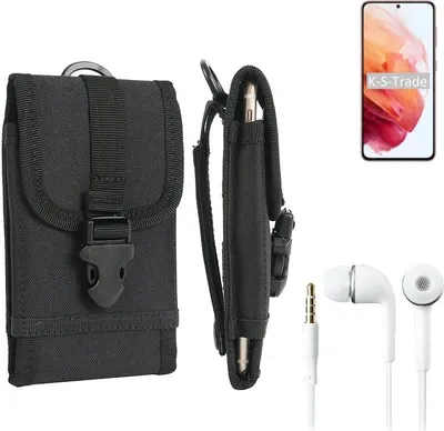 Produktbild von K-S-Trade Holster Schutz Hülle kompatibel mit Samsung Galaxy S21 5G SD888 Gürteltasche Handy Hülle Tasche outdoor Seitentasche schwarz 1x +