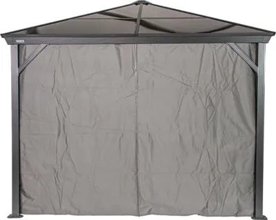 Image de Sojag set de rideaux assortis à Verona 10x10 gris foncé polyester