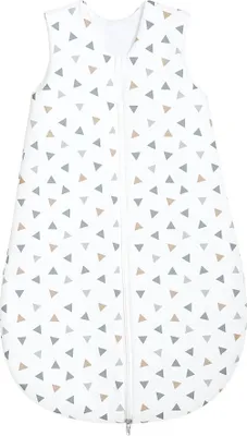 Produktbild von Odenwälder Jersey-Schlafsack Basic Dreiecke silber 70