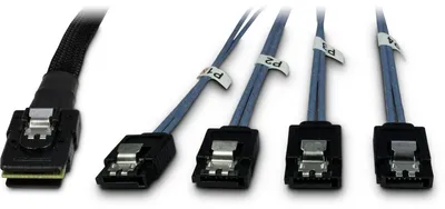 Image de Inter-Tech 88885237 Kabel SFF 8087 - 4x SATA Crossover 1m