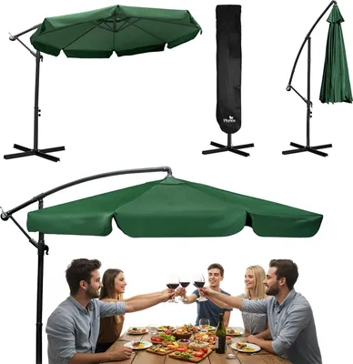 Zdjęcie produktu dla Parasol ogrodowy składany 8 segmentowy 350 cm z pokrowcem Plonos PL-881