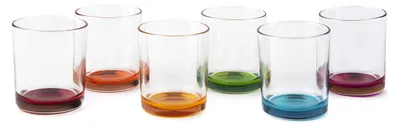 Imagen del producto de Conjunto Excelsa de 6 vasos de agua, colección Marrakech, de vidrio, 26 cl, de colores variados