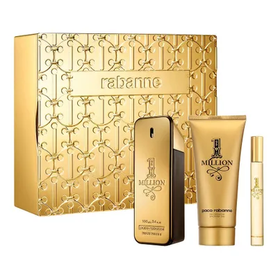 Produktbild von Paco Rabanne 1 Million Men, Woda toaletowa 100ml + żel 100ml + Woda toaletowa 10ml