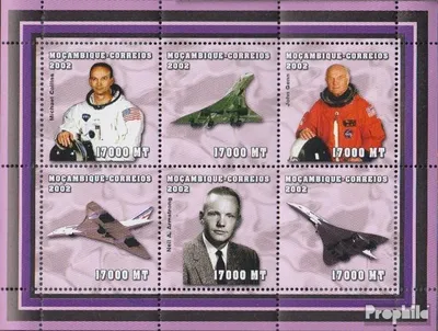 Produktbild von Briefmarken Mosambik 2002 Mi 2489-2494 Kleinbogen postfrisch Persönlichkeiten