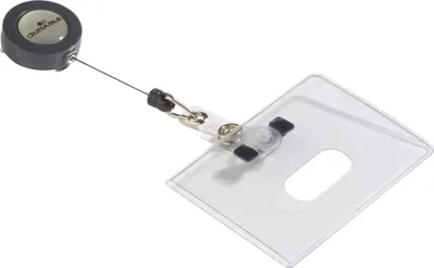 Obrázok produktu pre DURABLE Ausweishülle quer Jojo f 1 Betriebsausweis 10er Pck