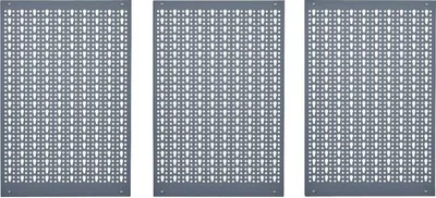Produktbild von Lochwand Küpper Hammerschlag-Silber 1200 mm 3-tlg