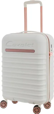 Produktbild von Handgepäck Hartschalenkoffer Trolley Weiß Rollenkoffer 55 cm Cavalet - BOWATEX