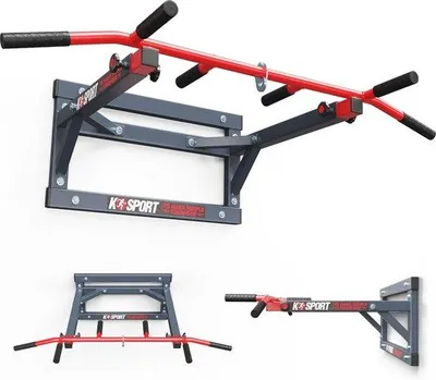 Produktbild von Famanu Klimmzugstange Wandmontage - Kraftstation mit 3 Handgriffen für Muskeltraining