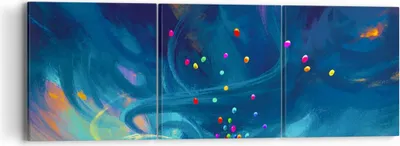 Produktbild von Bild auf Leinwand - Leinwandbild - Abstraktion Ballon - 90x30cm - Wand Bild - Wanddeko - Wandbilder - Leinwanddruck - Bilder - Kunstdruck - Wanddekoration - Leinwand bilder - Wandkunst - CA90x30-3714