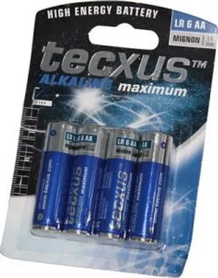 Produktbild von LR6/AA (Mignon) Batterie, 4 Stk. im Blister Alkali-Mangan Batterie (Alkaline), 1,5 V