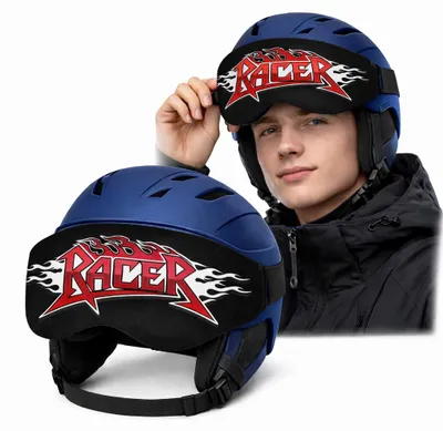 Obrázok produktu pre Ochranný obal Ferocity na zorník lyžiarskej prilby z neoprénu, motív Racer, univerzálna veľkosť S-L [165]