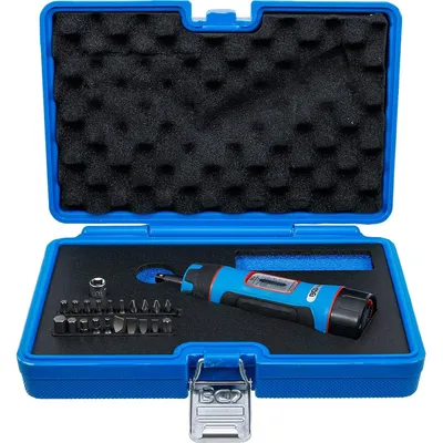 Image de BGS 7123 Clé dynamométrique 1/4" 1-8 Nm, 22 pièces, avec jeu d'embouts