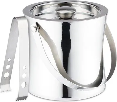 Produktbild von Edelstahl-Doppelwand-Eisbehälter 15l silber